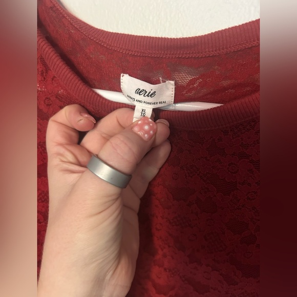 3 Aerie lace tops - Picture 3 of 10